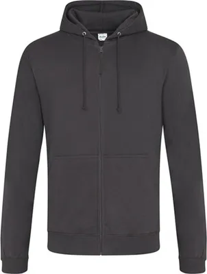 Produktbild von Just Hoods JH050 | Herren Kapuzenpulli mit Reisverschluss / Zoodie - Farbe: Storm Grey (Solid) - Größe: XXL