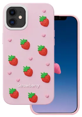 Zdjęcie produktu dla Nakładka Strawberry Do Iphone 11 Różowa