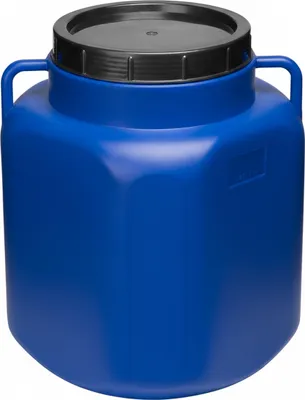 Produktbild von Garronda 40 Liter BPA-freies quadratisches Fass und Futtertonne Weithalsfass Wassertank und Behälter mit Deckel für Sauerkraut sowie Surfass Pökelfass für Fleisch GD-0088 Blau