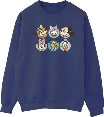 Produktbild von Disney - "Mickey Mouse and Friends" Sweatshirt für Herren BI40070 (M) (Marineblau)