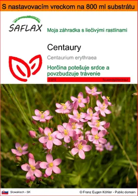 Obrázok produktu pre SAFLAX Garden in the bag - Centaury - Centaurium erythraea - 250 Semená - S pestovateľským substrátom v praktickom samostaviteľnom vrecku