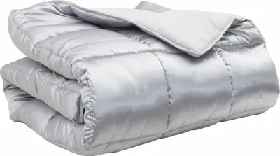 Produktbild von Winterbettdecke Silber 155 x 220 cm Satin und Mikrofaser