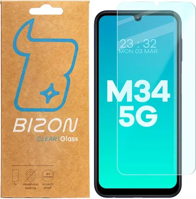Produktbild von Bizon Glass Clear 2 gehärtetes Glas für Galaxy M34 5G