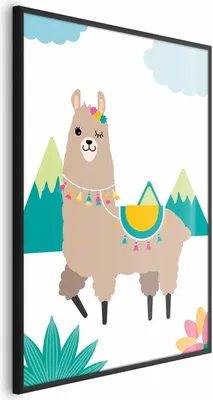 Produktbild von Posterpapier Poster - Extraordinary Llama 60x90 cm Für Kinder g-A-0205-ao-a