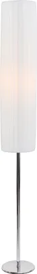 Produktbild von SalesFever Stehleuchte 110 cm rund | Plissee Latex-Lampenschirm | Gestell Edelstahl | B 14 x T 14 x H 110 cm | weiß