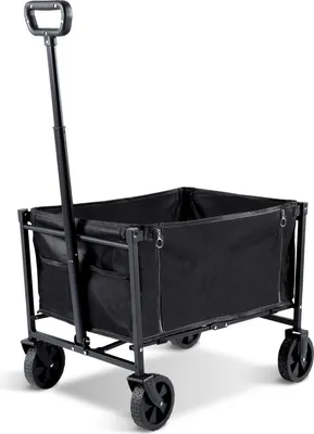 Produktbild von Aopunly Bollerwagen Faltbar Gartenwagen Handwagen für Einkaufen, Camping Garten mit klappbarer Seitenwand bis 80 kg