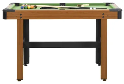 Zdjęcie produktu dla vidaXL Stół bilardowy 4 stopy 122×61×76 cm brązowy