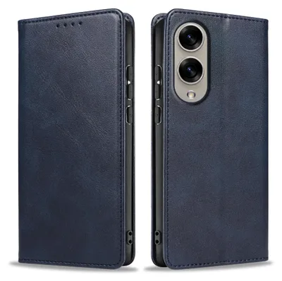Produktbild von Handyhülle für Samsung Galaxy S25 Edge Kunstleder Flip Cover Hülle Klapphülle Case Kartenfach Farbe: Blau