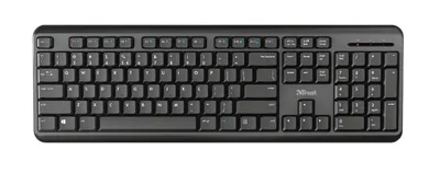 Image de Clavier sans fil Trust TK-350 Silent Wireless Keyboard QWERTZ noir
