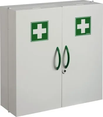 Image de Armoire Pharmacie Blanche Rangement Médicaments Sécurisé - Générique