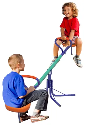 Image de Balançoire pour enfants, mouvement oscillant à 360°, hauteur réglable, multicolore