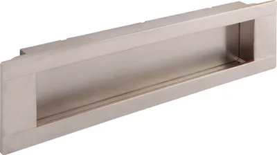 Image de Estamp poignée coquille Cian LA 160, largeur 180mm - poignée à encastrer - poignée encastrée pour porte coulissante - zamac effet inox