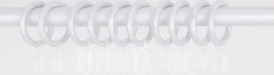 Produktbild von Ringe mit Faltenlegehaken Komplett-Set 28mm weiß