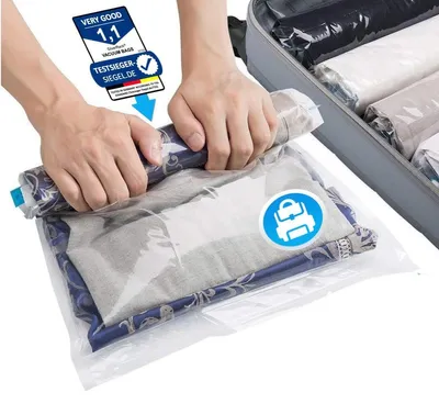 Zdjęcie produktu dla Worek próżniowy do ubrań - 12 szt. - 35 x 50, 40 x 60 i 50 x 70 cm