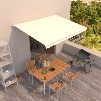 Produktbild von "im " Markise Manuell Einziehbar 450x350 cm Creme - Markisen CC2896