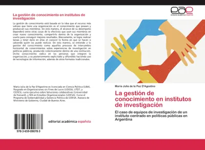 Produktbild von La gestión de conocimiento en institutos de investigación