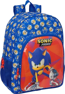 Produktbild von Schulrucksack Sonic Prime Blau 33 x 42 x 14 cm