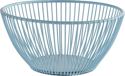Produktbild von APS 30452 Korb SVART, Metall, Ø 17,5 cm, Höhe 8 cm, hellblau