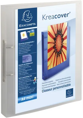 Immagine prodotto di Raccoglitore ad anelli Exacompta con meccanismo a due anelli 40 mm Chromaline Krea Copertina A4 assortita