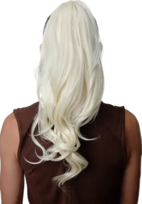 Produktbild von WIG ME UP Haarteil Zopf voluminös wellig lang Platinblond SA07-613