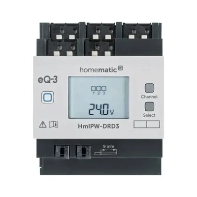 Produktbild von Homematic IP Wired Smart Home 3-fach-Dimmaktor HmIPW-DRD3, VDE zertifizier