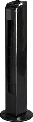 Produktbild von JUNG TVE22 Turmventilator 76cm Schwarz – Leiser (48dBA) & Energiesparender (A+) Standlüfter, 50W, 75° Oszillation, 3 Stufen