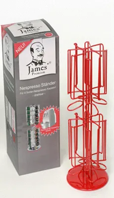 Produktbild von für Nespresso Kaffee-Kapselständer 4 Drehhalter für 40 Kapseln