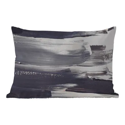 Obrázek produktu pro MuchoWow® Vnější polštář - Barva - černá - design -60x40 cm- Odolnost proti povětrnostním vlivům - polštář do obývacího pokoje