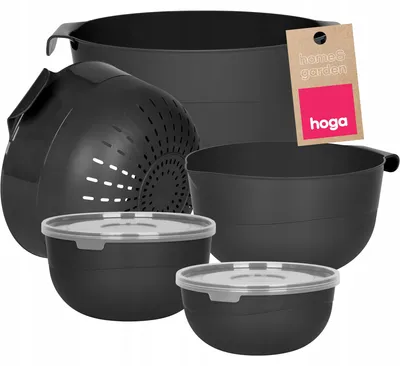 Produktbild von Hoga 7-teiliges Küchenschüssel-Set mit Deckel & Sieb