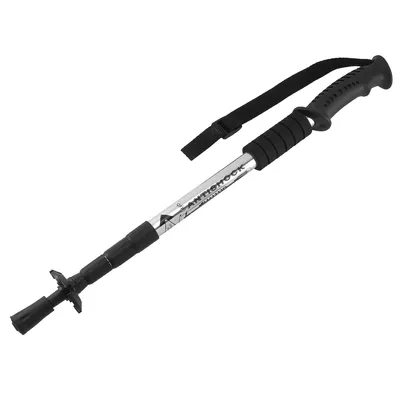 Produktbild von MidGard Teleskop Nordic Walking Stock, 50-110 cm höhenverstellbar, Antischock Dämpfung, Wanderstöcke Silber 1 Stk.