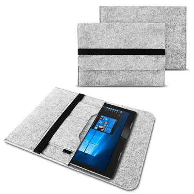 Produktbild von Schutzhülle für Samsung Galaxy Tab S11 S10 S9 S8 Ultra 14.6 Hülle Tasche FilzFarben:Hell Grau