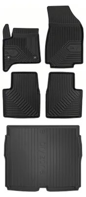 Produktbild von Gummimatten + Kofferraumwanne für Opel Frontera 2024- (SUV/Crossover, oberer Ladeboden) – Schwarz, passgenau – Wielganizator