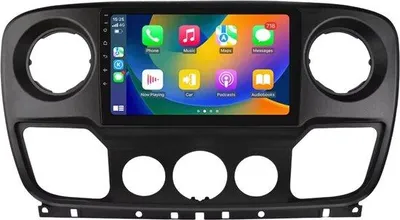 Immagine prodotto di Autoradio con Bluetooth e CarPlay per Nissan NV400, Opel Movano e Renault Master III (2010-2021) – compatibile con Apple e Android – impianto stereo con sistema di navigazione – 2 GB di RAM, 64 GB di memoria interna