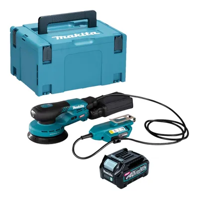 Image de Makita BO 001 CGD101 Ponceuse excentrique sans fil 40 V max. 125 mm 5,0 mm course Brushless + 1x batterie 2,5 Ah + Makpac - sans chargeur