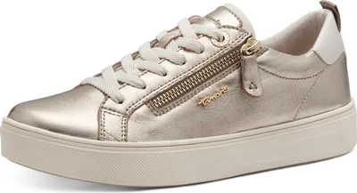 Obrázek produktu pro Tamaris Comfort Sneaker - Gold Leather/Textile : Normal : 36 Velikost: 36 Šířka: Normální