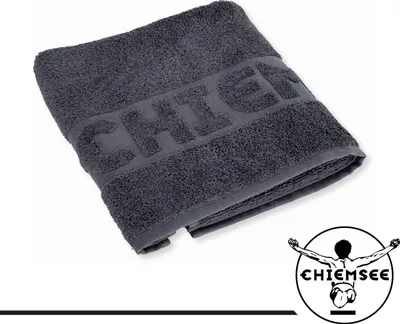 Produktbild von Chiemsee UNI-Handtuch 2er Set, Farbe Anthrazit, Größe 50x100 cm