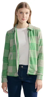 Produktbild von Cecil Damen B321005 Karierter Cardigan, Celery Green, L