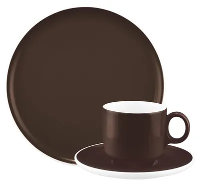Produktbild von Seltmann Weiden Sento Home Pure Colors Kaffeeservice 18-teilig - Chocolate Brown