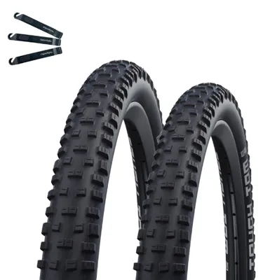 Produktbild von 2 x Schwalbe Tough Tom Drahtreifen Active Line K-Guard 29 x 2,35 (60-622) Schwarz inkl. Reifenheber