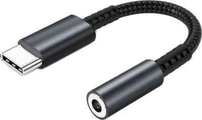 Produktbild von USB-C-auf-3,5-mm-Audioadapter, USB-Typ-C-auf-3,5-mm-Klinkenbuchse-Adapter, USB-C-Kopfhöreradapter-Aux-Adapter-HiFi-DAC-Kabel für Samsung Galaxy, iPad Pro, MacBook,black
