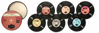 Imagen del producto de Meander, juego de 6 vasos de metal, capacidad de 10 cm de diámetro