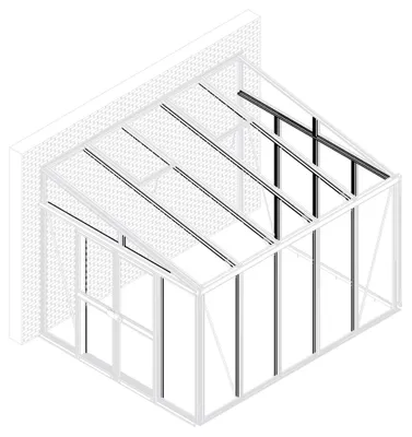 Obrázok produktu pre Sada pre dovybavenie skleníka Vitavia Athena 11900 biela