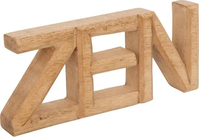 Produktbild von Atmosphera | Dekofiguren - Zen - Holz - Meditative Atmosphäre - Elegante Wohnaccessoires