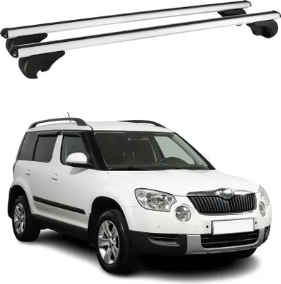 Produktbild von Dachträger Grundtäger für Skoda Yeti 2009-2017 75kg Aluminium Silber 2 tlg