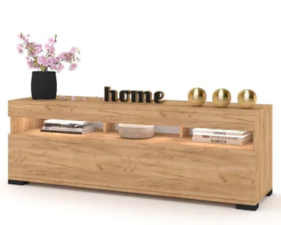 Produktbild von Fernsehschrank TV-Lowboard PLAY STEHEND Mit LED Craft Eiche/Craft Eiche 120cm