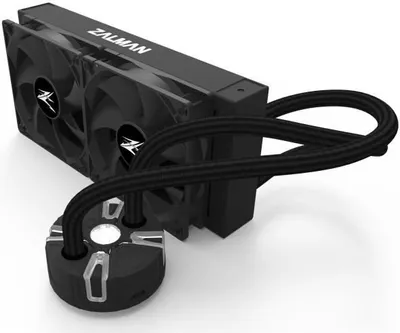 Produktbild von Zalman Reserator5 Z24 Black CPU Liquid Cooler 240mm Radiator 2 x SF120 ARGB fan, All-in-One-Flüssigkeitskühler, 12 cm, Schwarz