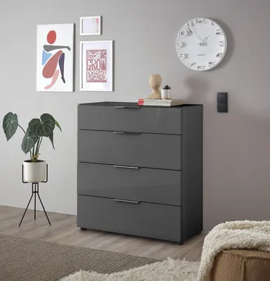 Obrázek produktu pro Kommode >Sean< in Anthrazit, - 90x99x40 cm (BxHxT)