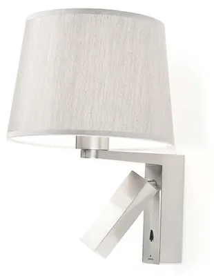 Immagine prodotto di Apparecchio di illuminazione a parete LED C4 Hall, 18,3 W, luce bianco caldo, 109 lm, colore argento