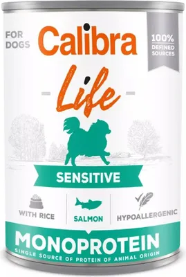 Zdjęcie produktu dla Dog Life konz.Sensitive Łosoś z ryżem 400g
