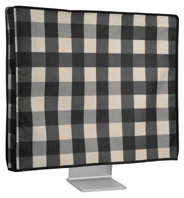 Produktbild von kwmobile Leinen Hülle kompatibel mit 20-22" Monitor - Schutzhülle Staubschutz Abdeckhaube für PC Bildschirm - Computer Screen Cover Staubhaube Haube -